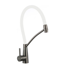 Смеситель для кухни с гибким изливом Fmark FS8255Q-02, графит