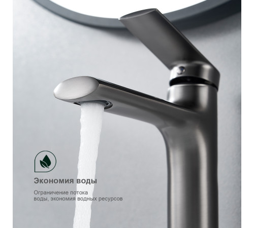 Смеситель для раковины Splenka S50.10.09, графит