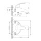 Смеситель для ванны Haiba HB3221, хром