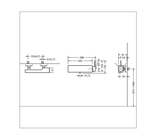 Смеситель для душа Bravat Arc F96061C-01-ENG, хром