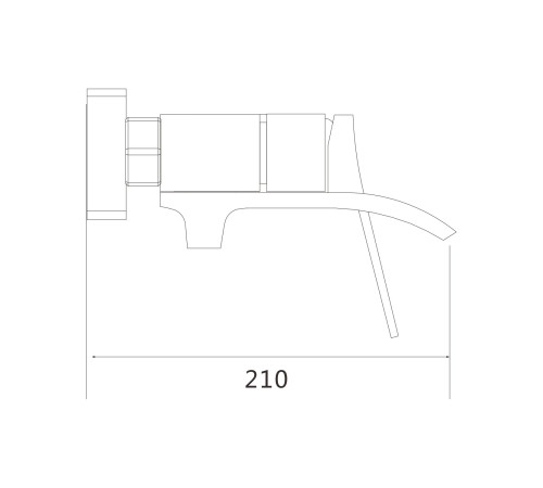 Смеситель для ванны Shevanik S4102H, черный