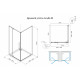 Душевой уголок Terminus Альба квадрат 90х90х220, хром
