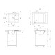 Кухонная мойка Ulgran U-607-341, ультра-белый