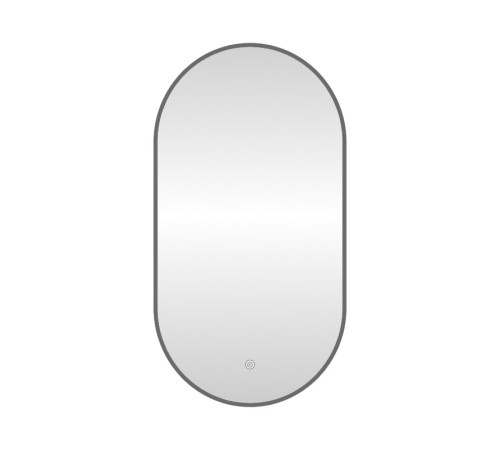 Зеркало с подсветкой LED Fixsen FX-3120F овальное 50х120 см, графит