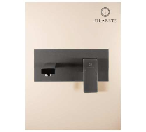 Смеситель для раковины встраиваемый FILARETE Fing FL4040BG, графит