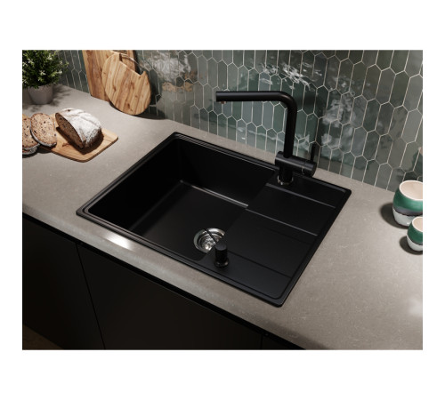 Кухонная мойка Grandex Aqua Topline 600315, черный металлик