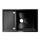 Кухонная мойка Ulgran Steel 780x500, вороненая сталь