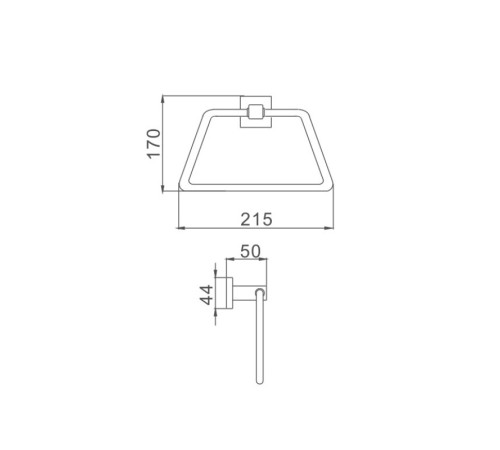 Полотенцедержатель Haiba HB8604, хром