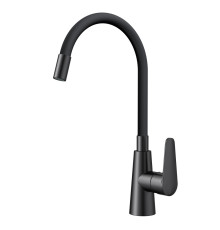 Смеситель для кухни с гибким изливом ESKO K48GMB, графит