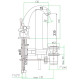 Смеситель для раковины Webert Armony AM700102010, золото