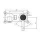Смеситель для раковины SMARTFLOW SMF0102-R01GD, темный графит