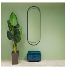 Зеркало Silver Mirrors Alba 500х1500 (металлическая рама, цвет графит)
