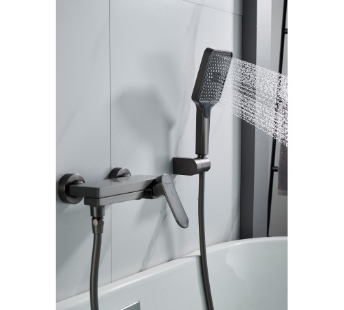 Смеситель для ванны Shevanik S4552T, оружейная сталь