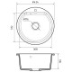 Кухонная мойка GranFest SMART 435, черный