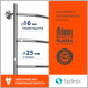 Полотенцесушитель электрический Stelmix 80x50 см, трапеция