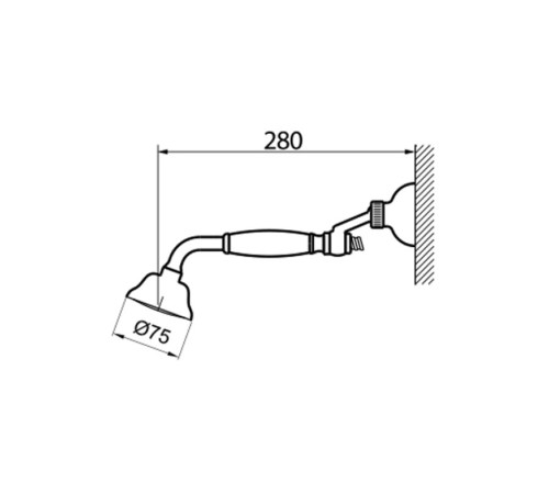 Душевой гарнитур Webert Shower Set AC0704065, бронза