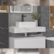 Столешница Velvex Unit 80 белый мрамор