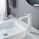 Смеситель для раковины высокий Shevanik S4011C, белый