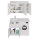 Тумба с раковиной напольная Dreja Vega 60 см, белый