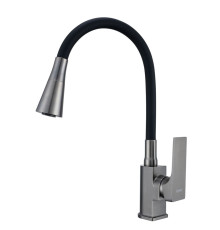 Смеситель для кухни с гибким изливом Prohanss P61.4406.09, графит