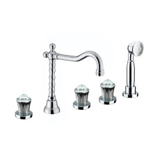 Смеситель на борт ванны Fiore VENERE SKY (SWAROVSKI®) 13CR0607, хром