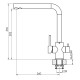 Смеситель для кухни с подключением фильтра Dr. Gans Акцент 339.06H.2123.405, терра
