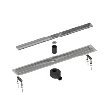 Душевой лоток (двухсторонняя решетка) TIMO Drain System DS230206/00, хром
