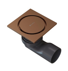 Душевой трап точечный Knotlor SDSC100RB, бронза