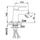 Смеситель для раковины Frap F1017-6, черный