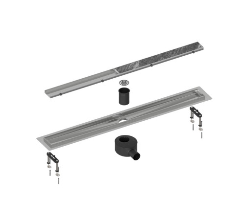 Душевой лоток (двухсторонняя решетка) TIMO Drain System DS230208/00, хром