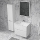 Тумба с раковиной подвесная RAVAL Вектор 70, белый