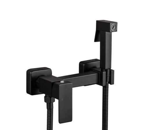 Гигиенический душ со смесителем FRAP F7504-6, черный