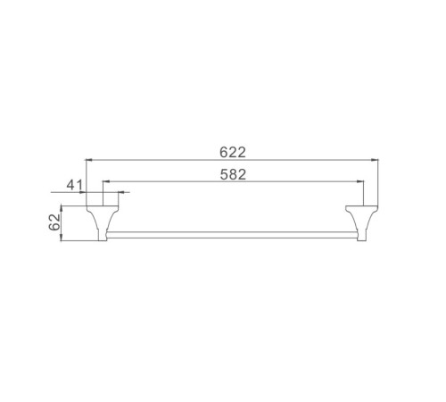 Полотенцедержатель Haiba HB8501, хром