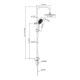 Душевой гарнитур Esko ST1300Black/ST1300B, черный