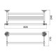 Полка для полотенец Savol S-005844B, золото