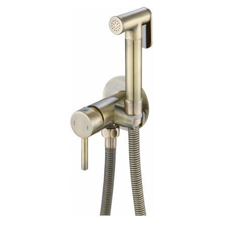 Гигиенический душ со смесителем Haiba HB5511-4, бронза