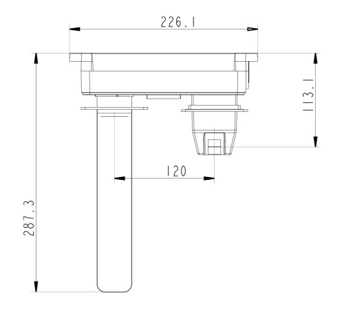Смеситель для раковины встраиваемый Fmark FS8731C, матовое золото