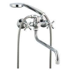 Смеситель для ванны FRUD R22118-7, хром/белый
