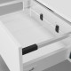Тумба подвесная без столешницы Velvex Unit tp.UNI.50.1Y белый глянец, 50 см