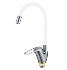 Смеситель для кухни с гибким изливом Fmark FM4104-02, хром