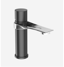 Смеситель для раковины Webert ONE-B NB830102441, черный/сталь