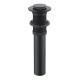 Донный клапан Bravat P6443BW-ENG, черный