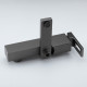 Смеситель для ванны GAPPO G3217-9, оружейная сталь