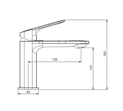 Смеситель для раковины Gappo G1028, хром