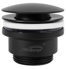 Донный клапан для раковины Hansberge H107BL, черный