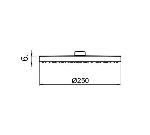 Верхний душ Webert AC1011560BRASS, черный