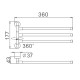Полотенцедержатель D-Lin D254100, хром