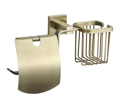 Держатель для туалетной бумаги и освежителя Savol S-L06551C, бронза