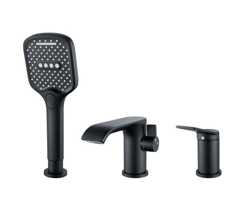 Смеситель на борт ванны Shevanik S4112H, черный