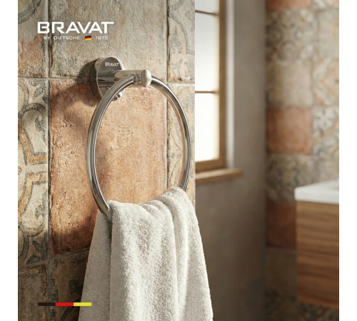 Кольцо для полотенец BRAVAT D7247C-SW, хром